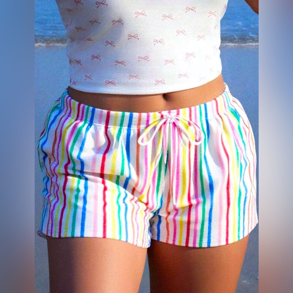 BNWT!✨ Rainbow Striped Shorts